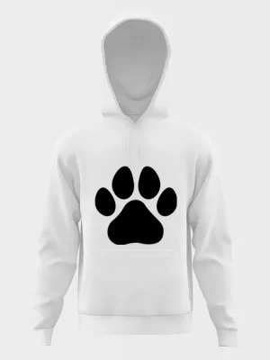 Dog paw print hoodie