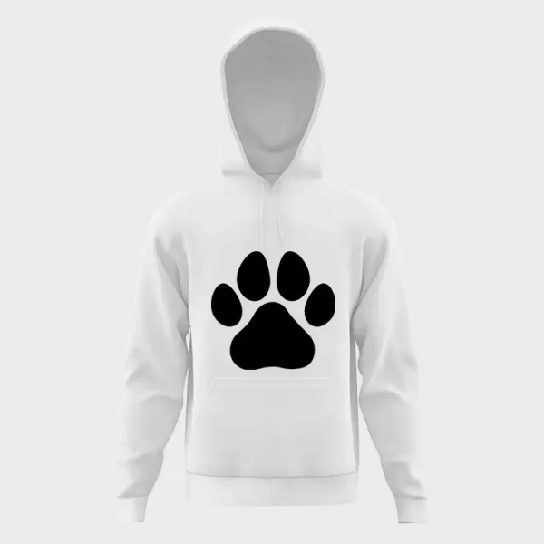 Dog paw print hoodie