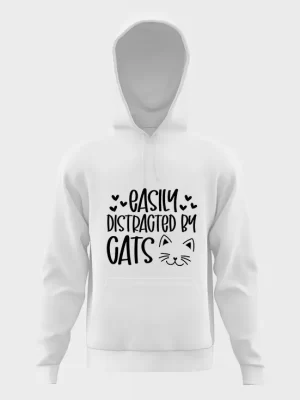 Easily distracted cats hoodie