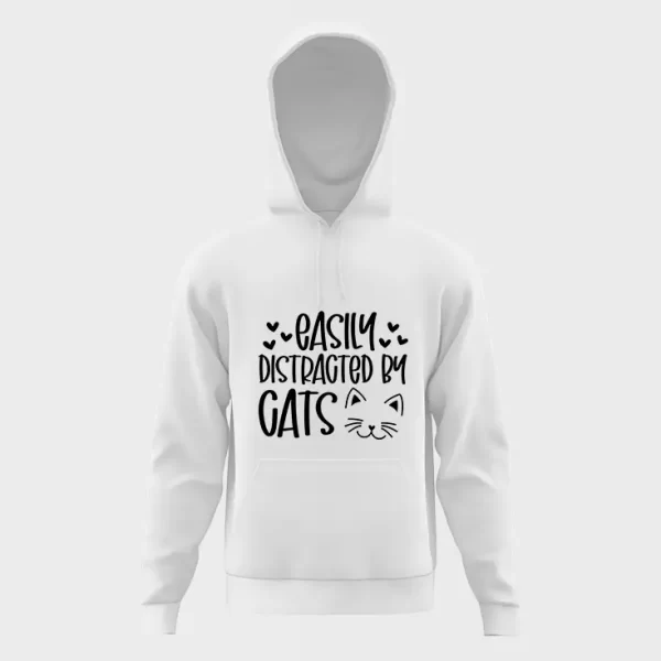 Easily distracted cats hoodie