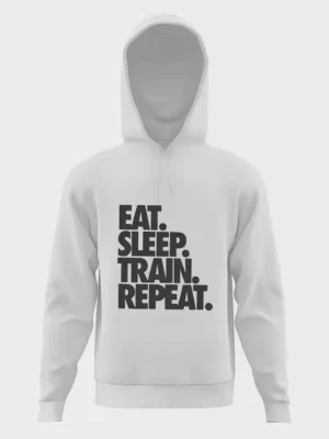 Eat sleep train repeat hoodie