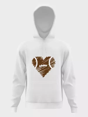 Football Heart 2 hoodie